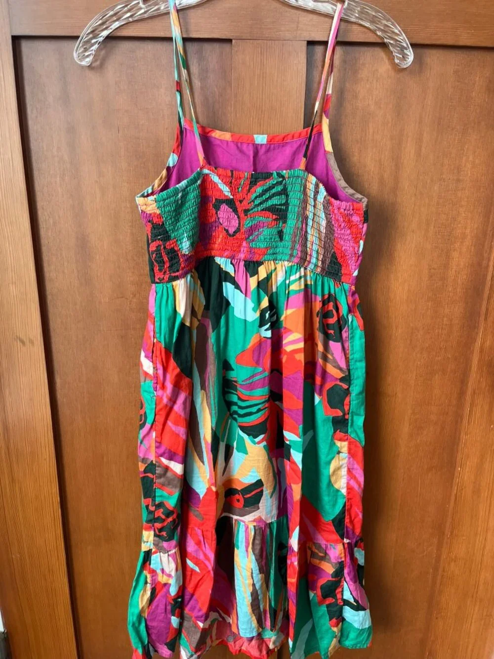 Gap Kids Girls Floral Tropical Summer Dress Colorful Vacation Size L (10-11)